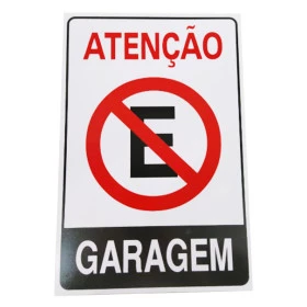 Placa Grande Indicativa Sinalização Proibido Fumar em Plástico PVC Resistente -  30 cm x 20 cm