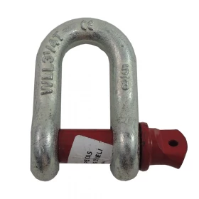 Anilha 5/8 reforçada para reboque vermelho e prata galvanizada.