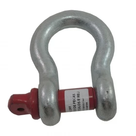 Anilha 3/4 reforçada para reboque vermelho e prata galvanizada.