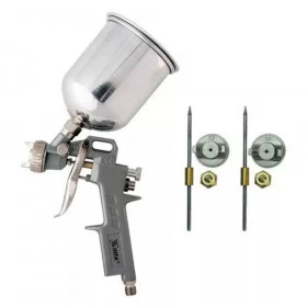 Pistola Pintura Profissional  com 3 Bicos Copo 1L Alumínio