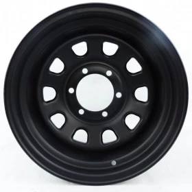 Roda 15x8, 6  furos de 139,7 - Rodabras , modelo daytona preta, liquidando, últimas peças - Peça de Mostruário 