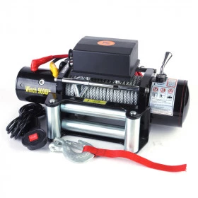 Guincho Elétrico Winch 9.000lbs 12V c/ Controle Remoto + Brinde