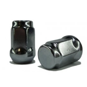 Porca de Roda Cromada Longa para Rodas de Liga Leve Rosca (6x139) 24 peças Troller