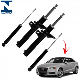 Kit com 4 Amortecedores para Audi A3 Sedan Ano 2013 à 2017 - Traseiros e Dianteiros