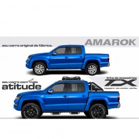 Estribo para Volkswagem Amarok Cabine Dupla CKTX 110 - Ano 2010 até 2019 (Em aço Carbono)