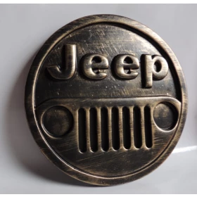 Placa decorativa JEEP em plástico 