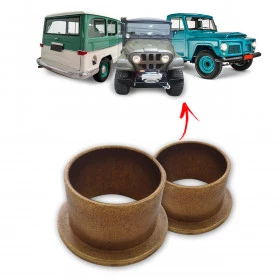 Bucha da Manga de Eixo Dianteira para Jeep Willys Rural e F-75 - Todos os Anos - Kit com 2 Unidades
