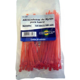 Abraçadeiras de Nylon 2,5mm X 100mm - Ref: 019B/SA