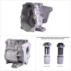 Flange Adaptadora da Reduzida do Willys para o Câmbio Chevette com 5 Marchas (Estria Fina ou Grossa) - Estria Grossa