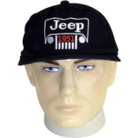 Bone Bordado Jeep 1951 Cor: Preto  Ref. 3617/SA