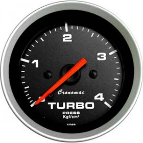 Pressão do Turbo 3 Kgf/cm² ou 4 Kgf/cm²  - ø=60mm - Cronomac Linha Sport 