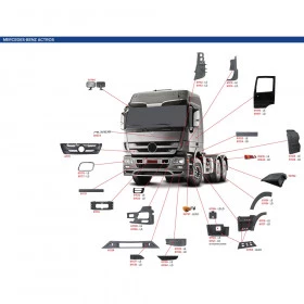 ESTRIBO INFERIOR MB ACTROS 1 DEGRAU LD SMC