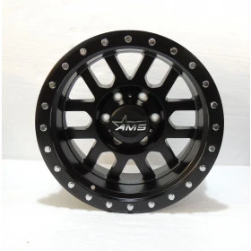 Roda de Liga Leve 17x9 Ams 6 Furos de 139,7 Reforçada ideal para Pick-up, Troller