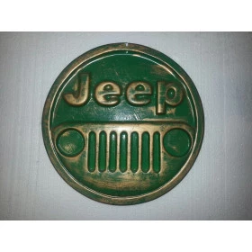 Placa decorativa Jeep - Verde
