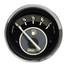 Indicador de Nível de Combustível 52mm Elétrico Linha Volks Letras Bege
