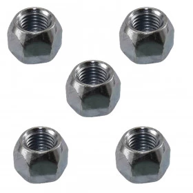 Kit com 5 Porcas de Roda para Jeep Willys Rural F75 e Jipe CBT Javali Rosca 1/2 Pol. 20 Fios