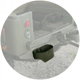 Para-choque Militar traseiro p/ Jeep Willys - Todos os anos (unitário)