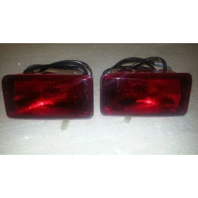 Par de lanternas auxiliares break light Para uso em Jeep, Rural, F75 ou adaptar em para-choques de aço