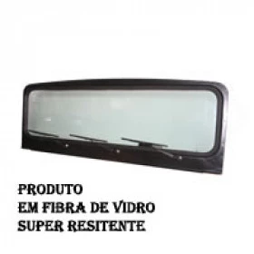 Quadro de Para-brisa em fibra de vidro 3 palhetas já com vidro (montado) para Jeep Willys CJ5