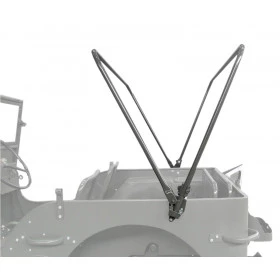 Kit para Capota Jeep Willys Cj3A e Cj3B ( Cajado ) não acompanha suporte do cajado