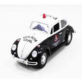 Vw Fusca Policia de São Paulo 1967 1/18 - Miniatura