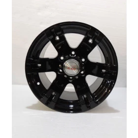 Roda Fortwheel em Liga Leve 15x10 6 Furos de 139,7 Gloss Black para Toyota bandeirante de 1967 à 1999, engesa até 1989 hilux- ÚLTIMA PEÇA EM ESTOQUE