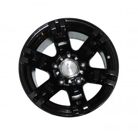 Roda 15x10 Gloss Black 5 x 139,7 offset -44 em Liga Leve Reforçada p/ Jeep ford e Willys F1000 até 1999, Niva e Suzuki Samurai 1999 Rural e F75