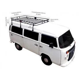 Bagageiro meio teto para Kombi