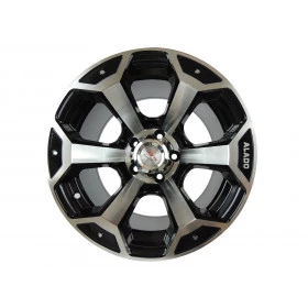 Roda Fortwheel em Liga Leve 15x10 6 furos de 139,7 Black / Diamantada para toyota bandeirante de 1967 à 1999, engesa até
