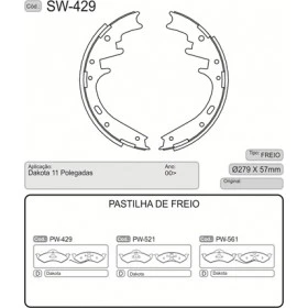 Sapata - 280x57 - Dodge Dakota - SW 429