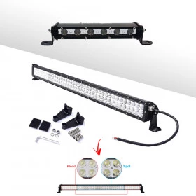Barra de Led 240 W 80 leds 1,05 mts - Grátis: Barra de LED compacta, 18W 6 LEDS (18cm)