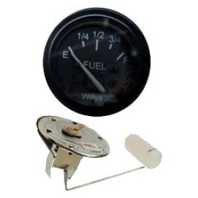Combo Relógio medidor de combustível 52mm Preto ponteiro branco com Boia 6 furos Longa para Rural e F-75