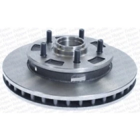 JOGO DE DISCO DE FREIO DIANTEIRO  VENTILADO COM CUBO GM S10 4X2 ( + - ABS ) ANO 03/97 A 11   (DF18B)