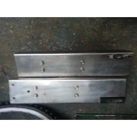Para-choque traseiro em aço inox para jeep willys CJ5