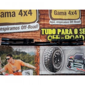 01 PARACHOQUE TRASEIRO  TUBULAR 2 1/2 POL. PAREDE DE 1,5mm P/ JEEP WILLYS (PEÇA  DE MOSTRUÁRIO NÃO ACOMPANHA TAMPAS LATERAIS)