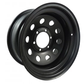Roda 16x8 Reforçada feita em Aço, Modular 6 furos de 139,7 Black (ÚLTIMA PEÇA)