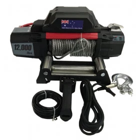 Guincho Elétrico Winch 12.000lbs / 5400kg Australian Design 2018 - Com solenoide blindado, pintura fosca texturizada e C