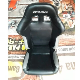 BANCO CONCHA PRO 4X PRETO COM CINZA COM RECLINADOR DO LADO ESQUERDO (PEÇA DE MOSTRUÁRIO) COM UM PEQUENO RASGO