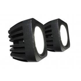 Par de Farol de Led Quadrado com 4 Leds - 68mm