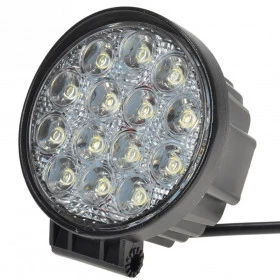 Farol de Milha LED 42W com 14 LEDS 12v / 24v ( 11,5 cm ) - Unitário