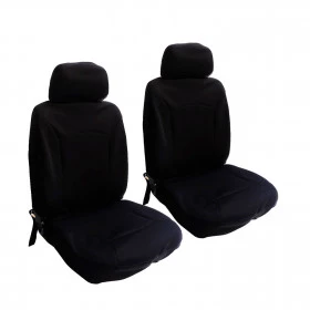 Par de Capas de Banco Universal, feita em Neoprene, se ajusta ao Banco dianteiro do Veículo - Cor Preto