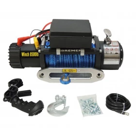 Guincho Elétrico 8.500 Libras Winch com cabo de kevlar - 2018 - Solenoide blindado - Pintura eletrostática fosca - Diss