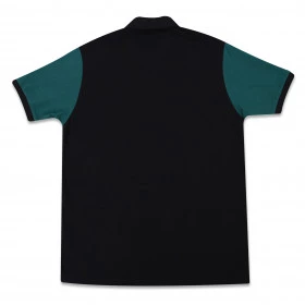 Camiseta Polo Jeep Bicolor - Preto com Verde