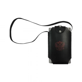 Garrafa Porta Bebidas 64oz com Bolsa em Couro