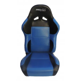 Banco Concha Reclinável Azul com Preto ( unitário )  X1 Seat – AUS - Feito em Espuma Injetada - Acompanha trilhos univer