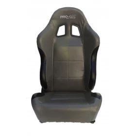 Banco Concha Reclinável Cinza com Preto ( unitário )  X1 Seat – AUS - Feito em Espuma Injetada - Acompanha trilhos unive