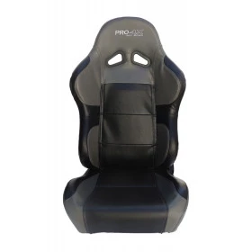 Banco Concha Reclinável Preto com Cinza ( unitário )  X1 Seat – AUS - Feito em Espuma Injetada - Acompanha trilhos unive
