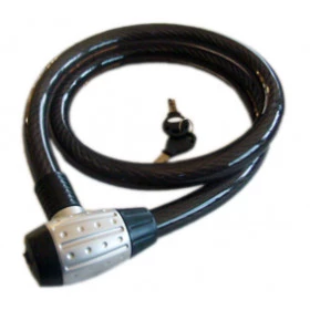 Ref : 849/SA Cabo de Aço Encapado com Chave / Trava de Pneu / Trava de Estepe / Trava de Moto / Corrente / Trava 25 x 1500mm