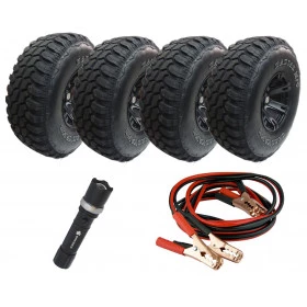 COMBO: 4 Pneus 37x12,5 R17 Mud Terrain produzido por West Lake - Grátis 1 Cabo carregador de bateria (Cabo de chupeta) +