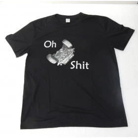 Camiseta Preta Oh Shit!